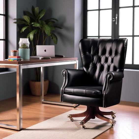 sillones despacho piel lujo